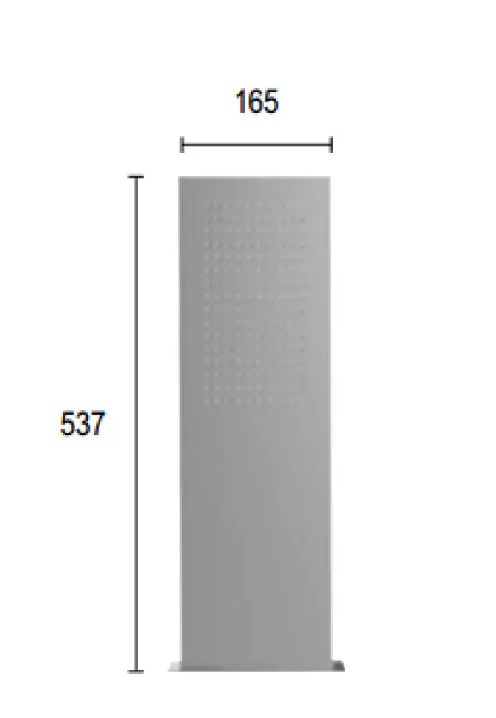 SB Square 316 Regendouche met muuraansluiting hoofddouche PVD gun metal 1208955335