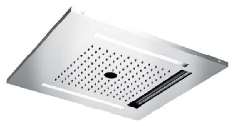 SB Wire-Twist Regendouche inbouw met chromoterapy verlichting volledig RVS 1208955376