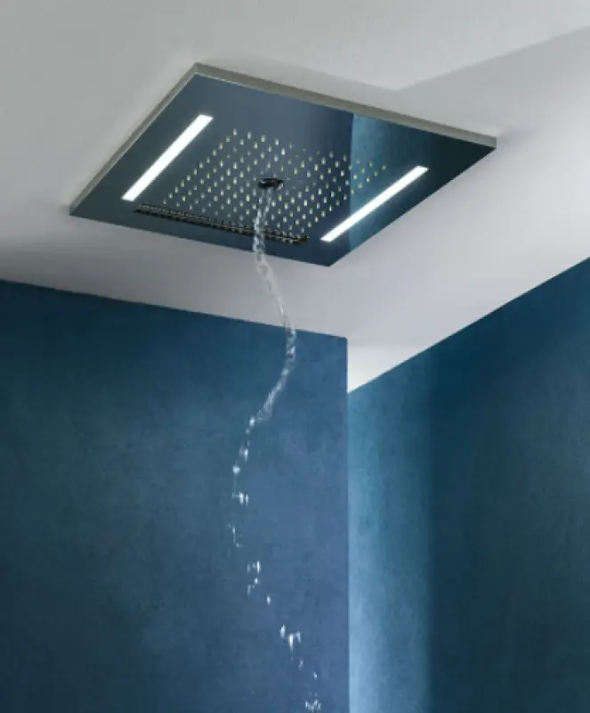 SB Wire-Twist Regendouche inbouw met chromotherapy verlichting mat wit 1208955379