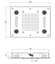 SB Sound & Colour Regendouche inbouw met geluid mat zwart 1208955388