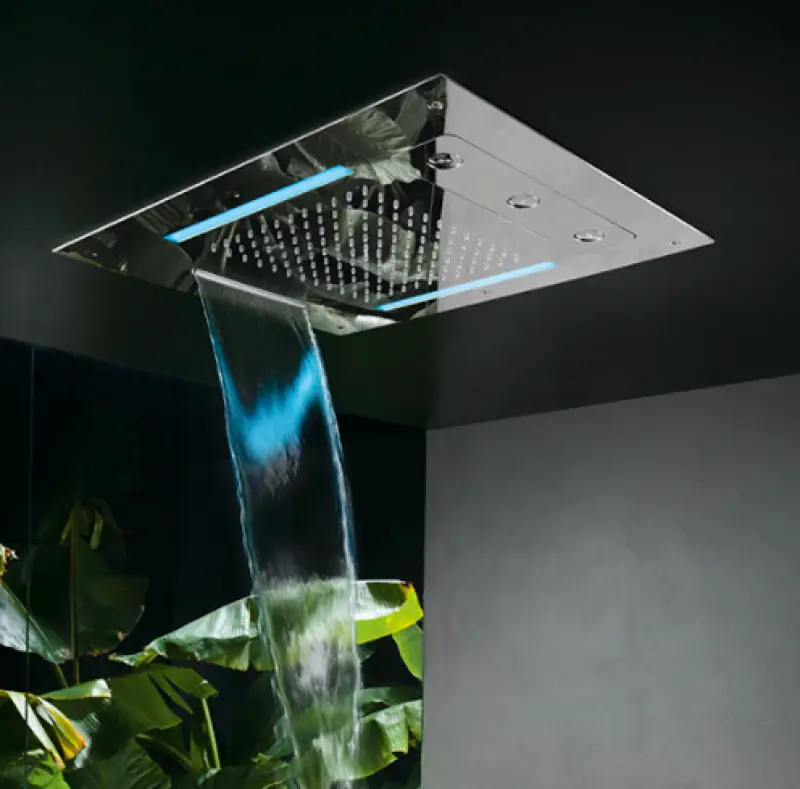 SB Spin Temptation Chromotherapy Regendouche inbouw  PVD koper 1208955418