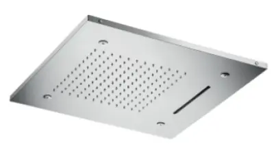 SB Chromotherapy inbouw Regendouche met 3 straalsoorten 50x50 cm volledig RVS 1208955444