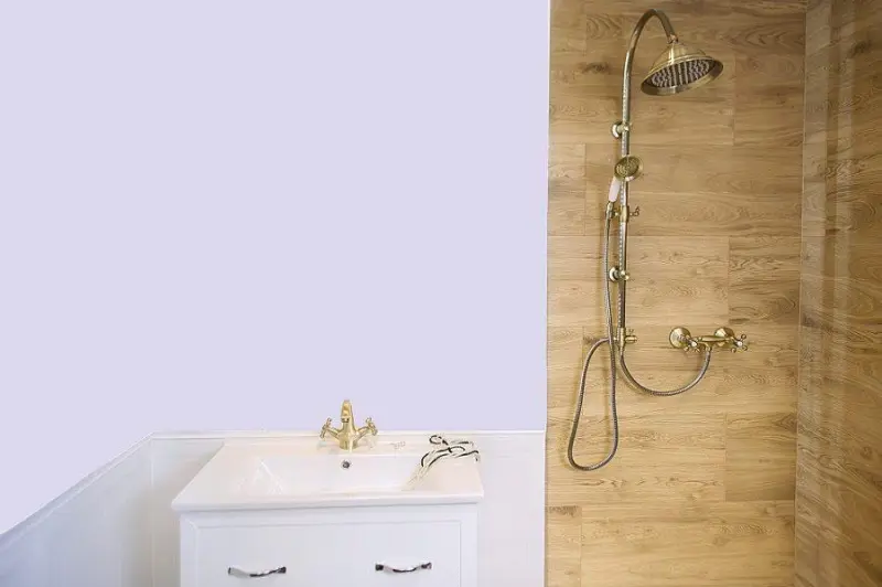 Aquadesign Marseille klassieke opbouw douchekraan met sterknoppen Brons inclusief handdoucheset