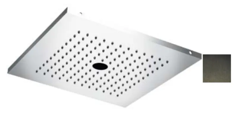 SB Regendouche met twist straal 38cm vierkant PVD Gun Metal 1208955631