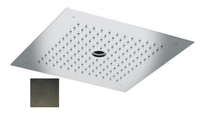 SB inbouw Regendouche plafond met icicle straat 38x38cm PVD Gun Metal 1208955659