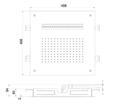 SB  Wire Temptation XL Regendouche inbouw 2-straals Mat Wit 1208955673