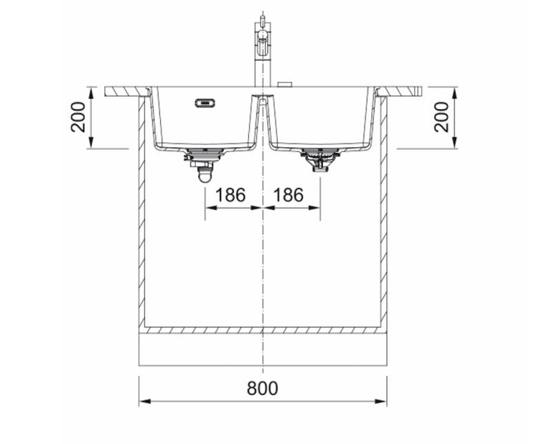 Franke Maris MRG 220/120-35-35 Black edition dubbele spoelbak 