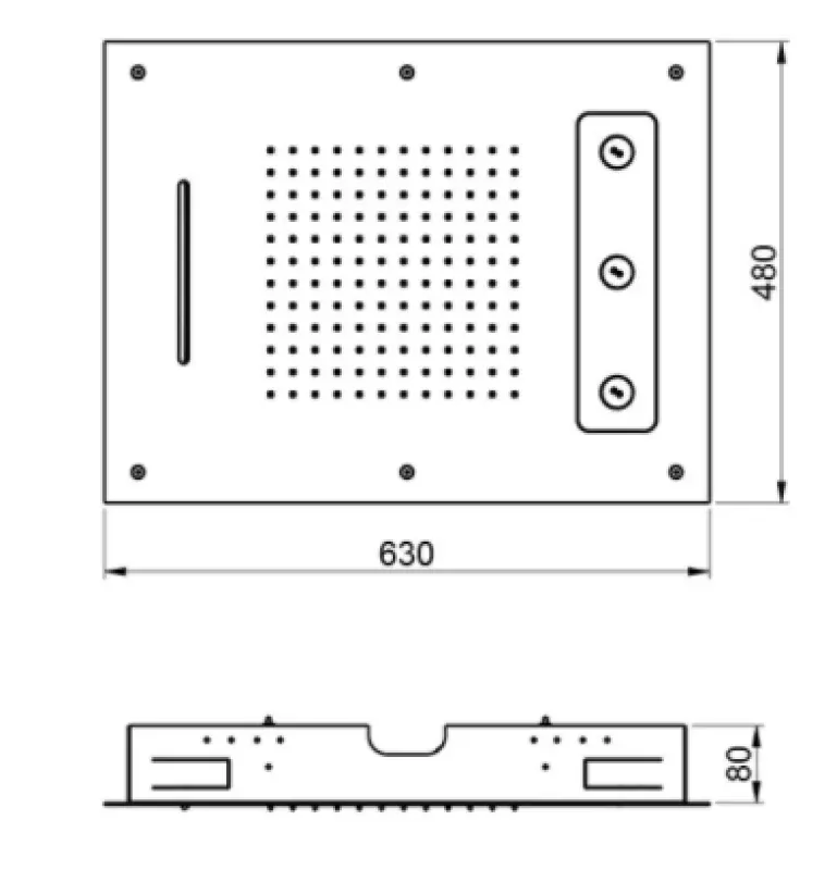 SB Spin Temptation Regendouche inbouw 3-straals volledig RVS 1208955681