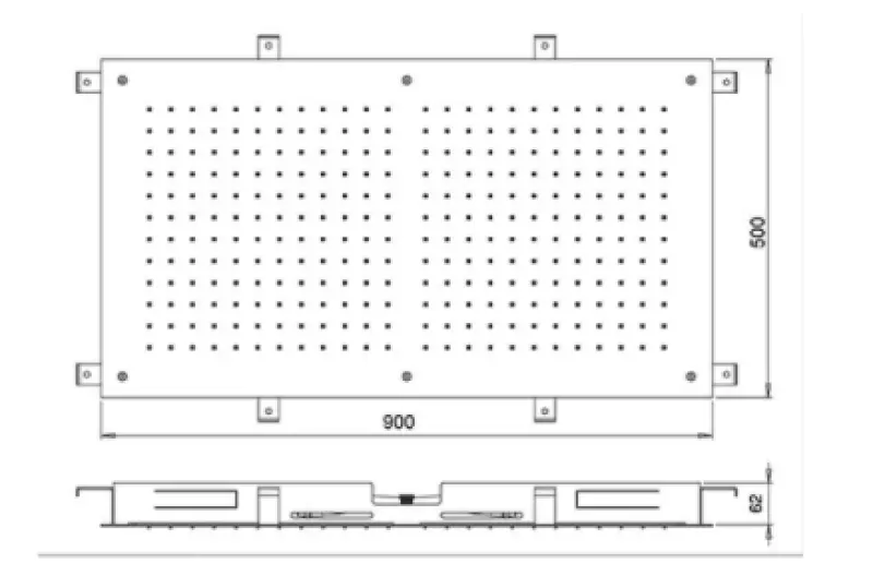 SB Temptation Regendouche inbouw rechthoek 900x500mm Mat Zwart 1208955711