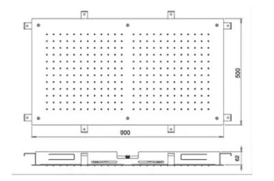 SB Temptation Regendouche inbouw rechthoek 900x500mm Mat Wit 1208955712