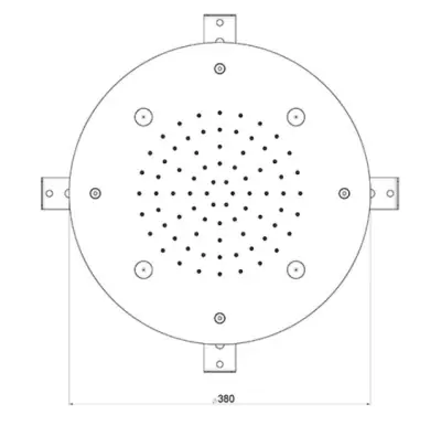 SB Round Mist Regendouche inbouw PVD Goud 1208955797