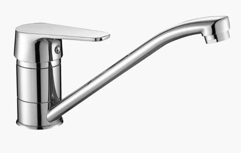 Aquadesign Amiens lage eenhendel keuken mengkraan chroom met draaibare uitloop 1208955956