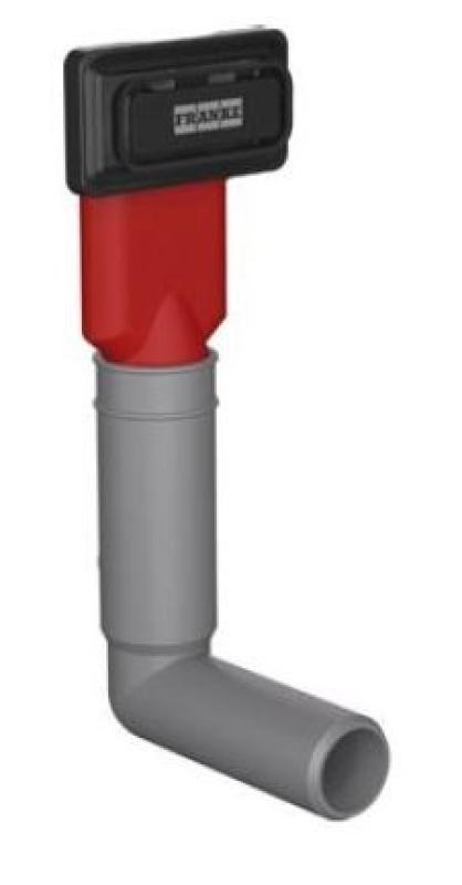 Franke Overloopgarnituur mat zwart, overlooppijpje 1120734738