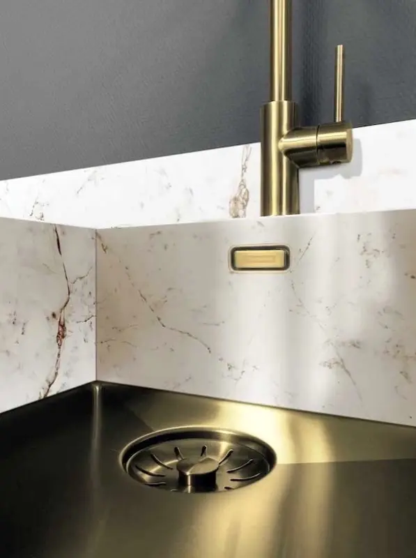 Lorreine 42WT worktop rvs spoelbak 42x42cm voor inbouw in keramiek of natuursteen 1208956234