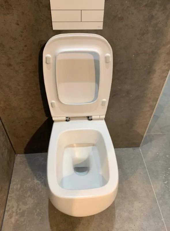 OUTLET Flavio Cosenza rimless design wandtoilet mat wit incl. softclose zitting en quickrelease 1208925065 nog 1 stuk leverbaar