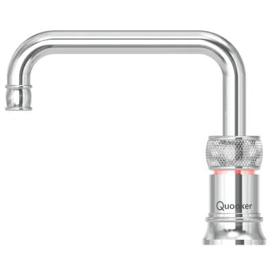 Quooker Classic Nordic Square Chroom PRO3 & CUBE Kokend, gefilterd, koud, bruisend water 3CNSCHR+CUBE