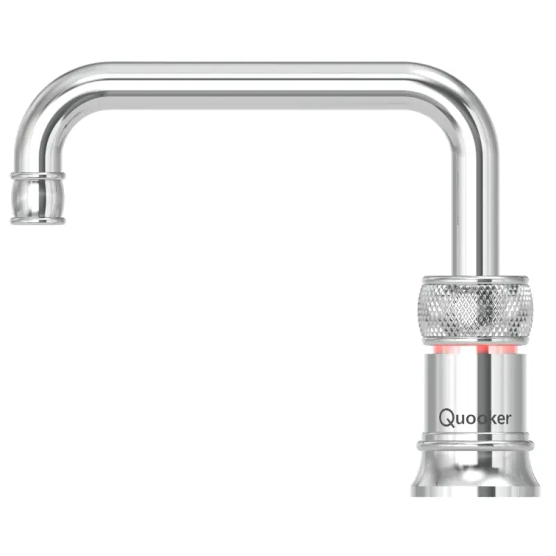 Quooker Classic Nordic Square Chroom PRO3 & CUBE Kokend, gefilterd, koud, bruisend water 3CNSCHR+CUBE