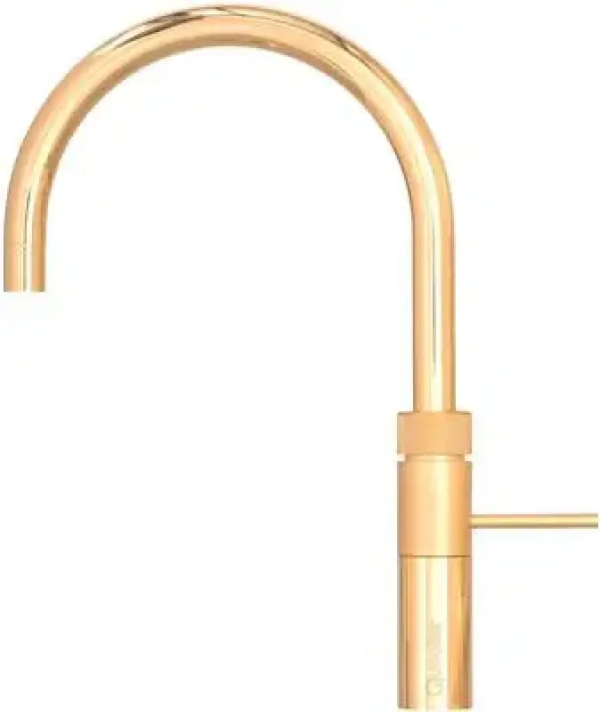 Quooker Fusion Round Goud PRO3 & CUBE Warm, koud, kokend, gefilterd, koud, bruisend water 3FRGLD+CUBE