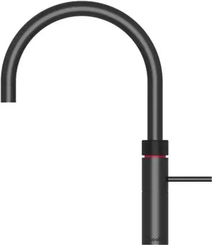 Quooker Fusion Round Zwart PRO3 & CUBE Warm, koud, kokend, gefilterd, koud, bruisend water 3FRBLK+CUBE