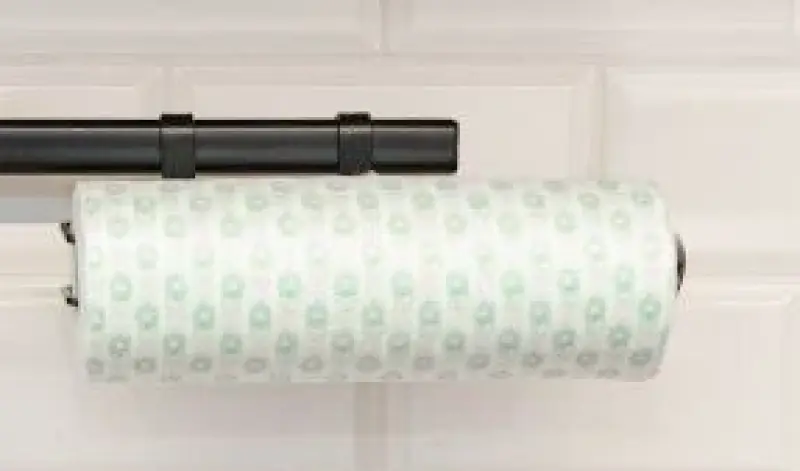 Epka Black uitbreidingsset zwarte keurkenrolhouder voor keukenrails aan wand 1208956711