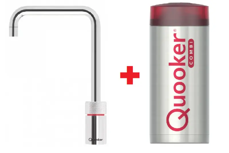Quooker Nordic Square Chroom COMBI+ Kokend water 22+NSCHR