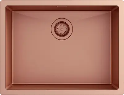 Ausmann Turt koperen spoelbak copper PVD 54x40 onderbouw vlakbouw en opbouw 1208956948