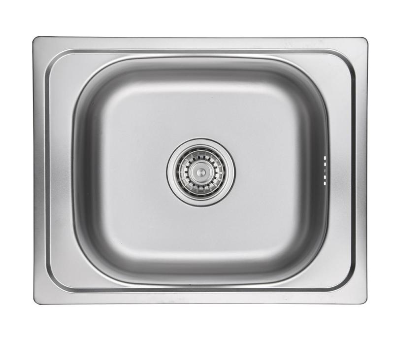 Ausmann Basic rvs opbouw spoelbak 50x40 cm inclusief sifon 1208956975