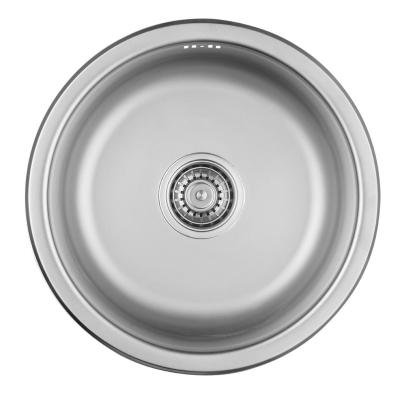 Ausmann Basic ronde rvs spoelbak opbouw 43cm inclusief sifon 1208956999