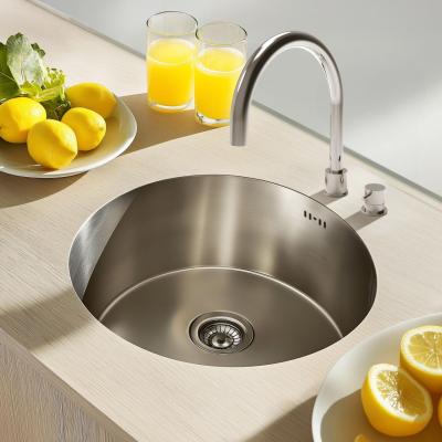 Ausmann Basic ronde rvs spoelbak opbouw 43cm inclusief sifon 1208956999