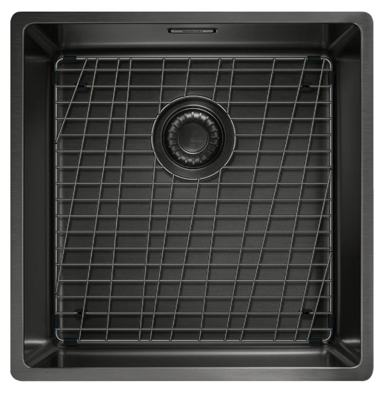 Franke Mythos Masterpiece BXM 210.40 PVD Gun Metal Spoelbak 400x410mm Vlakbouw en Onderbouw 127.0674.537