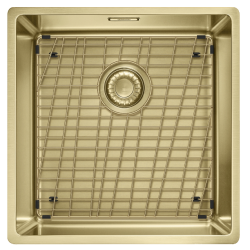 Franke Mythos Masterpiece BXM 210.40 PVD Goud Spoelbak 400x410mm Vlakbouw en Onderbouw 127.0674.582