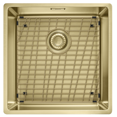 Franke Mythos Masterpiece BXM 210.40 PVD Goud Spoelbak 400x410mm Vlakbouw en Onderbouw 127.0674.582