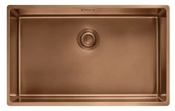 Franke Mythos Masterpiece BXM 210.68 Grote PVD Koper 685x410mm Vlakbouw en Onderbouw  Spoelbak 127.0674.535