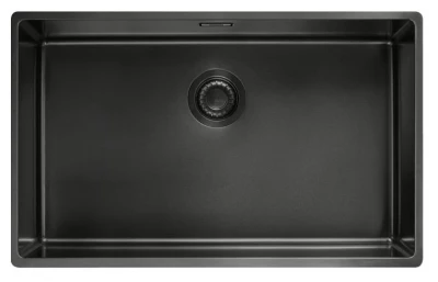 Franke Mythos Masterpiece BXM 210.68 Grote Gun Metal PVD 685x410mm Vlakbouw en Onderbouw Spoelbak 127.0674.440