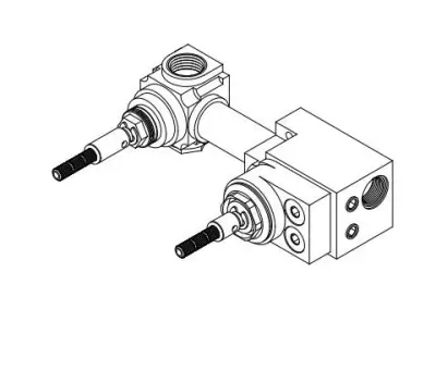 Waterevolution Flow mix and match inbouw mengkraan RVS met stopkraan 1208957064