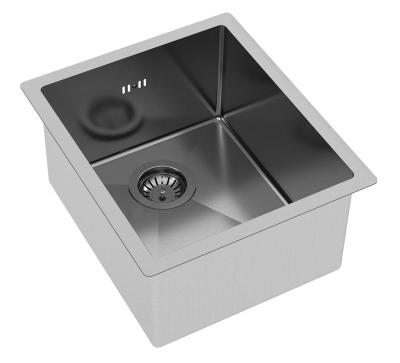 Ausmann Oder rvs spoelbak 34x40cm vlakbouw onderbouw en opbouw extra diep 22cm 1208957111