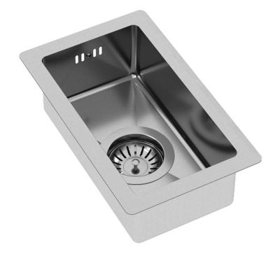 Ausmann Oder kleine rvs spoelbak 16x30cm vlakbouw onderbouw en opbouw 1208957115