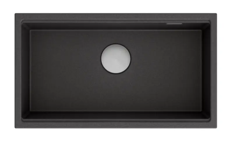 Quadri Newport grote en diepe spoelbak graniet opbouw en onderbouw antraciet spoelbak 760x435 mm 1208957219