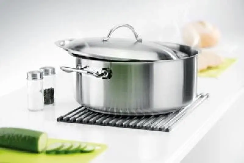 Quadri mat zwarte Rolmat over en voor in de spoelbak 43 x 32 cm 1208957222