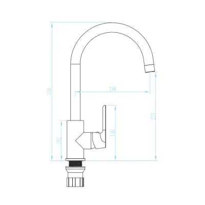 Combinatie set Spoelbak met keukenkraan en zeepdispenser mat zwart