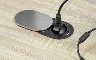 Indux Slide inbouw keukenstopcontact Penaarde in werkblad met USB en stopcontact kleur rvs 1208957392