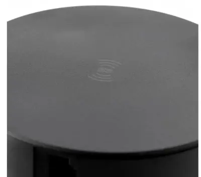 Indux Push verzinkbare randaarde keuken stopcontact zwart in werkblad met 4 stopcontacten, 2 x USB, 2 x RJ45 en draadloos opladen 1208957420