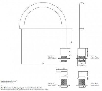 Waterevolution Flow 2-gats keukenmengkraan mat zwart T151PR