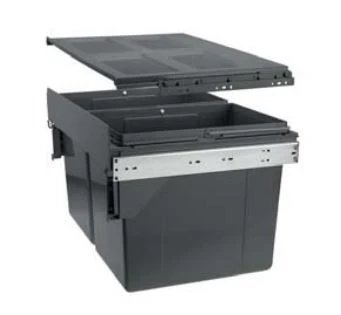 Garbi Carrier C-60-2 inbouw afvalsysteem met eigen geleiders en 2 afvalbakken 2 x 27 Liter 1208957468