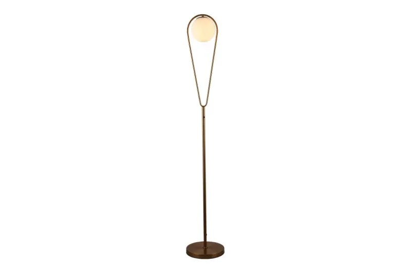 Decor Ciklop messing gouden vloerlamp met druppel uitstraling 9737