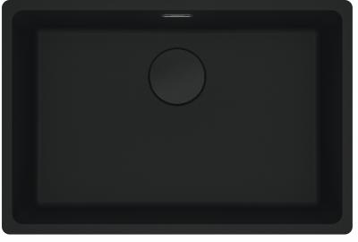 Franke Maris MRG 110-62 Fragranite black edition mat zwarte spoelbak onderbouw
