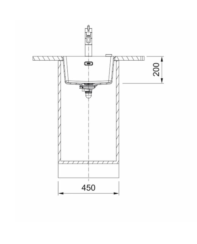 Franke Maris MRG 110-37 Fragranite stone grey spoelbak onderbouw