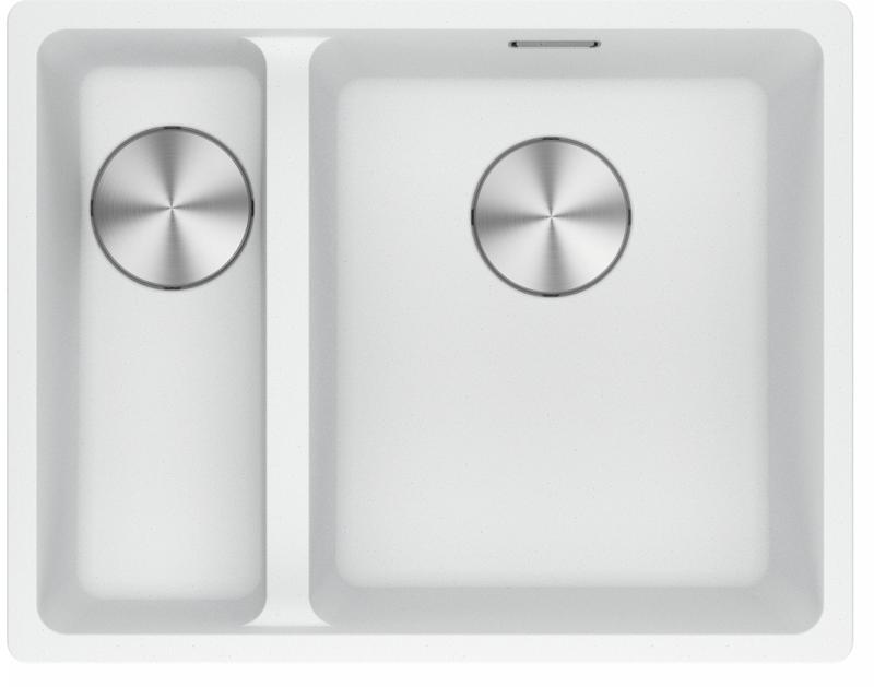 Franke Maris MRG 160-34-15 Fragranite Polar white spoelbak Bak Rechts onderbouw