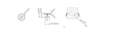 Indux Cover inbouw penaarde mat zwarte Stopcontact met afsluitbare Deksel 1208957924