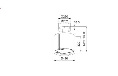 Franke Smart Suspended eiland mat wit afzuigkap 42cm 345.0654.932